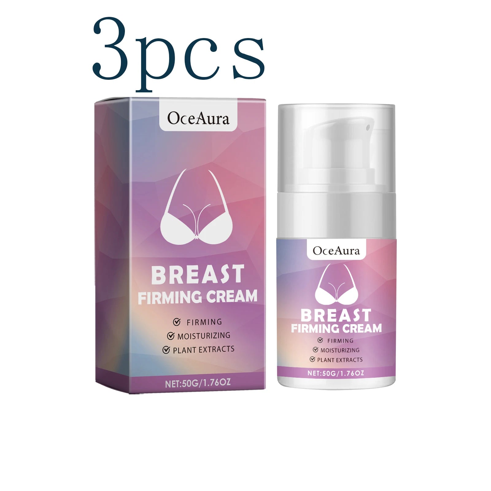 Breast Firming Care Cream, Moisturizing Massage & Nourishing Lifting Cream for Plump, Tight and Smooth Breast Skin Zpaxo 3pcs