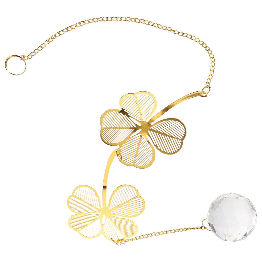 Clover Shape Crystal Pendant Hanging Decor Windows Walls Curtains
