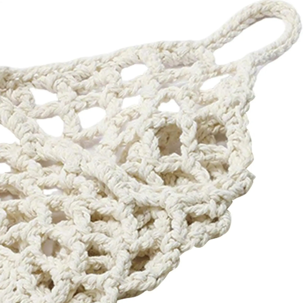 Boho Macrame Wall Plant Hanger – Cotton Rope Woven Basket Macrame Plant Hanger Zpaxo