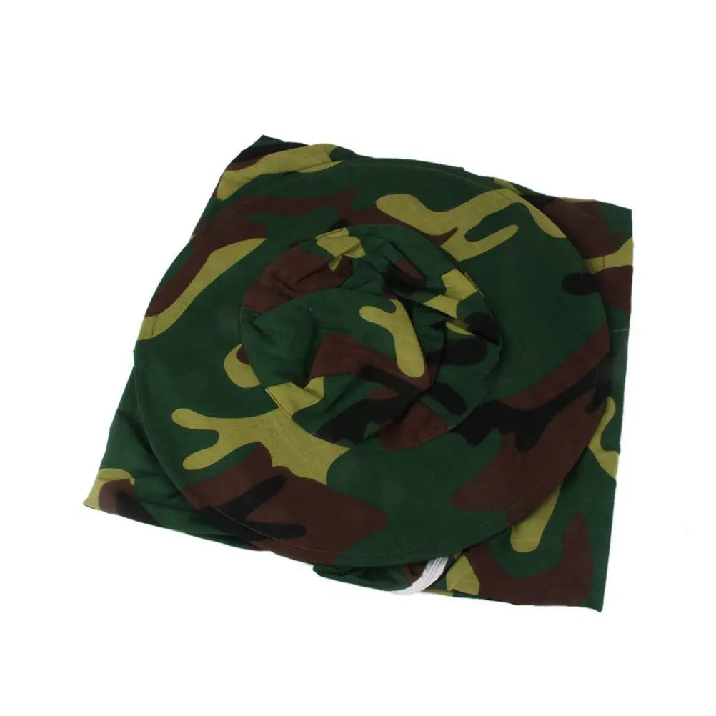 Beekeeping Protective Suit Black Net Veil Zipper Camouflage Keeping Suit Elastic Waistband Cuffs Pocket Beekeeping Equipment Zpaxo
