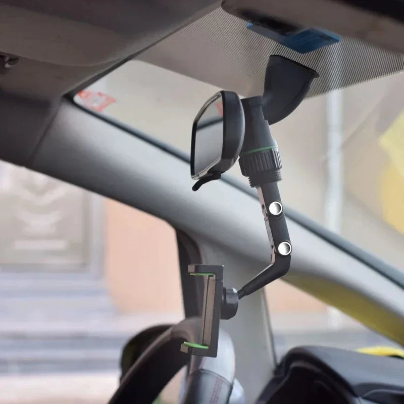 Car Rearview Mirror Mobile Phone Holder Navigation Fixed Buckle Multi