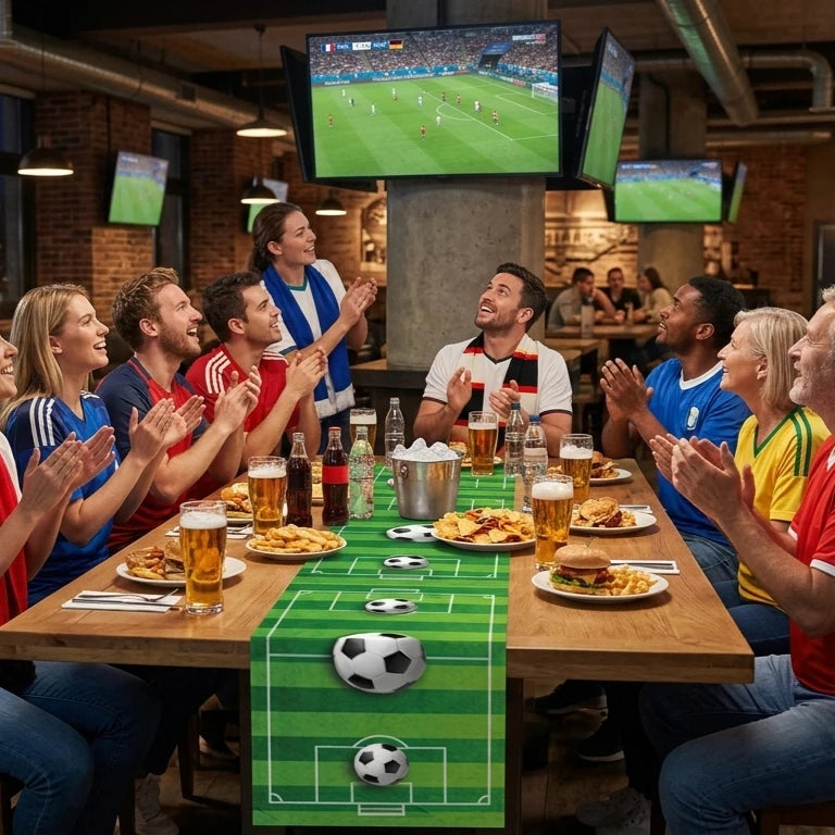 Soccer Football Party Table Flag Centerpiece Birthday Decorations Zpaxo