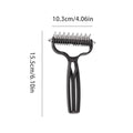 Pet Grooming Rake Dematting Comb Undercoat Deshedding Tool Double