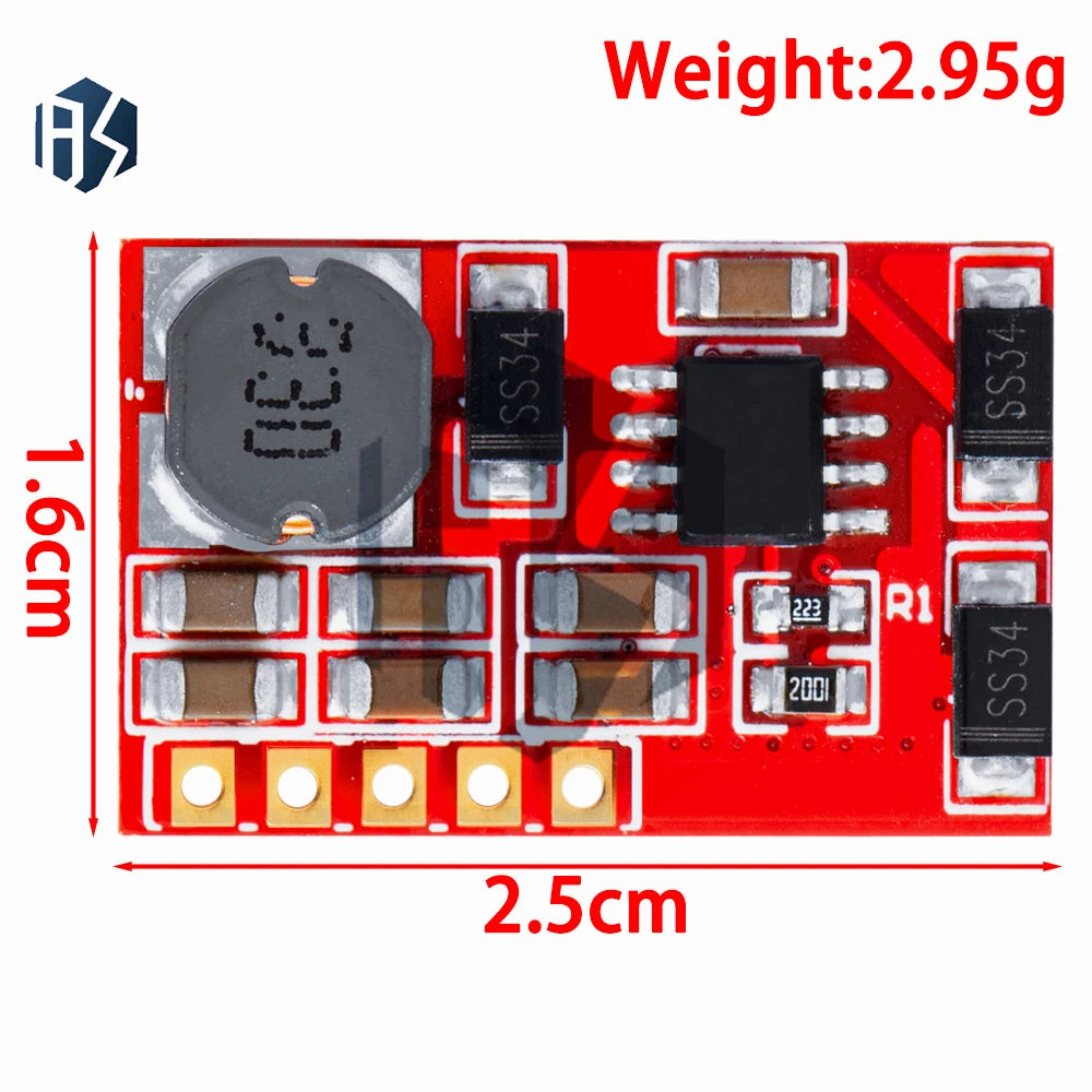 DC 3-18V Dual Output Boost Board, ±5V~±24V Positive Negative Power Module Zpaxo