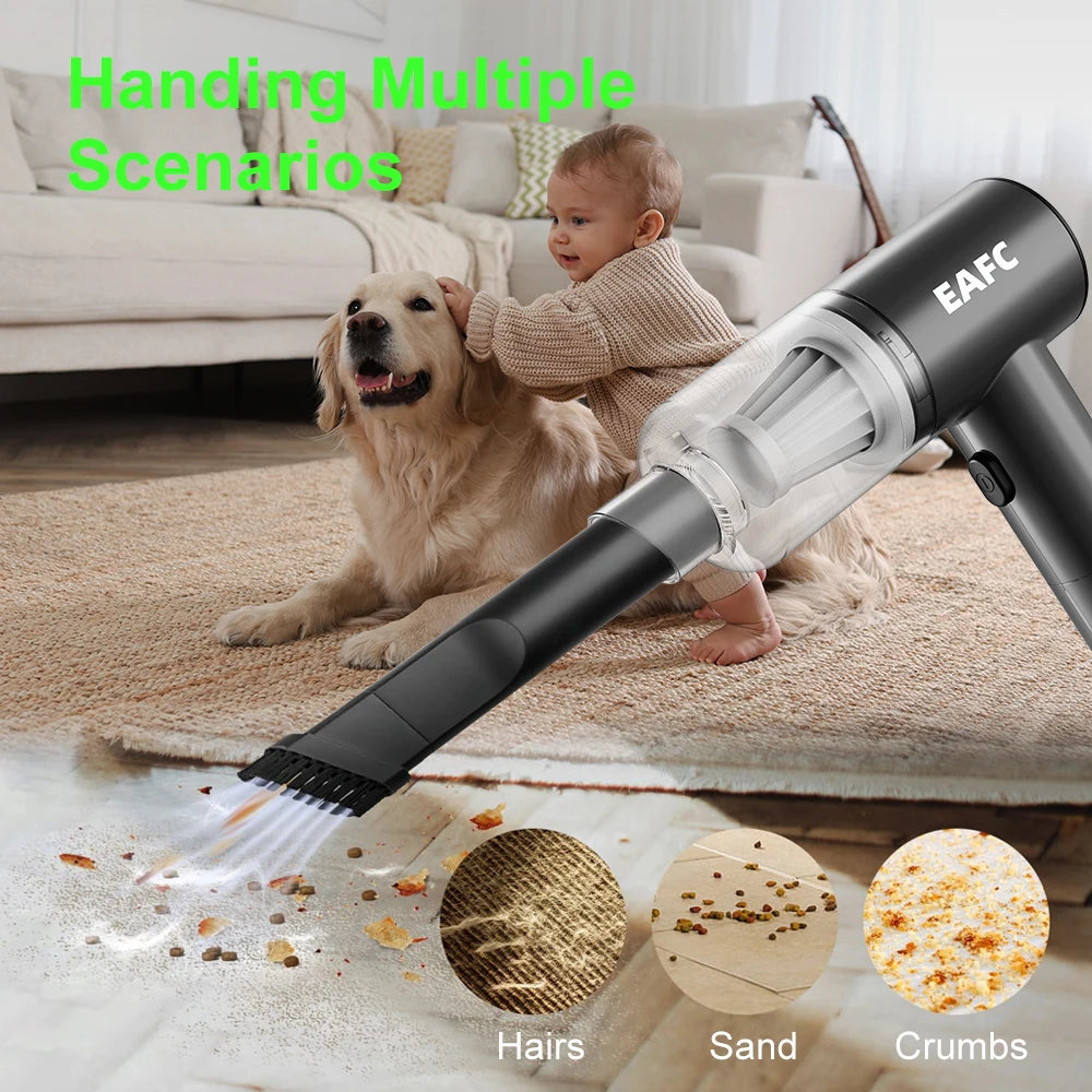 Mini Vacuum Cleaner For Home Pet Car 6000Pa 120W Wireless Handheld High Power Car Vacuum Cleaner Portable Zpaxo