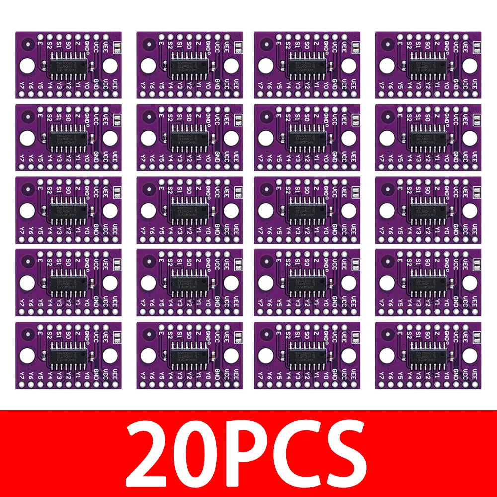 74HC4051 CD4051 8-Channel Analog Multiplexer Module 8-Way Electronic Zpaxo 20pcs