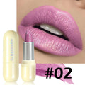 Bold Shimmery Pink Lipstick, Waterproof & Non-Fading, High-Pigment Glitter Lip Color for All-Day Shine Zpaxo 02