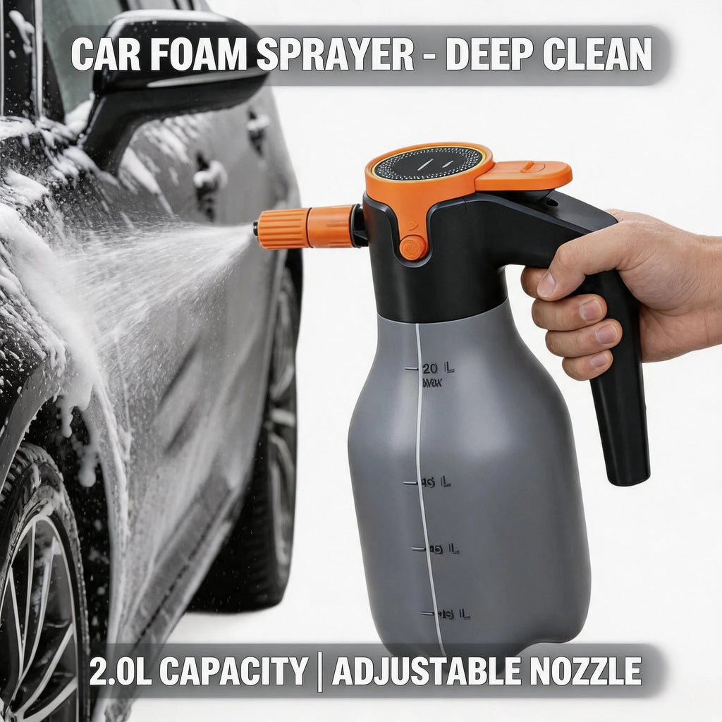 Electric Foam Sprayer – Rechargeable High-Pressure Car Wash Kit