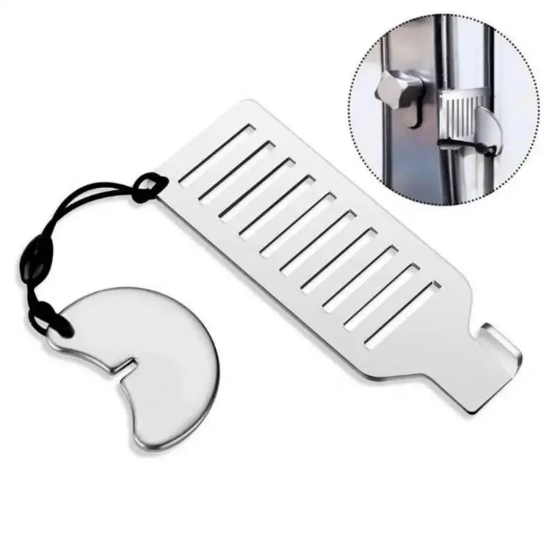 Portable Door Lock Punch-free Security Locker Safety Latches Metal