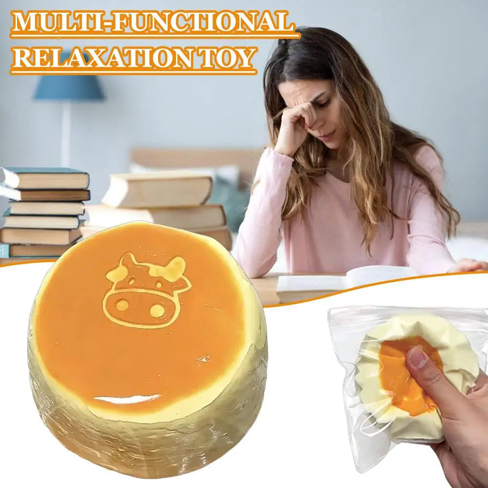 Silicone Squeezable Toy Pinch Squeeze Squishy Simulated Milk Puddy Non-Toxic Gifts Slow Rising Toy Stress Relief Super Soft Se Zpaxo