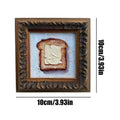 Kitchen Pictures Wall Decor Mini Buttered Toast Oil 3 9x3 9 Inches