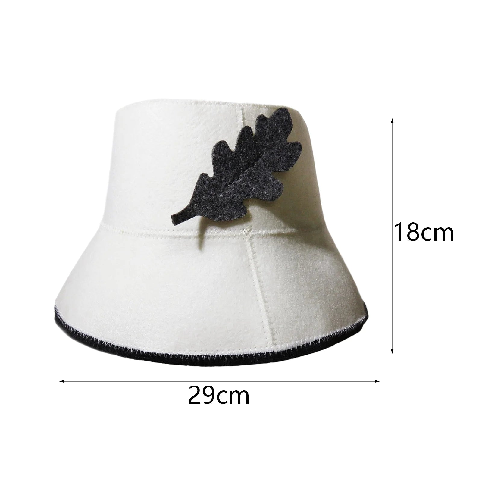 Sauna Felt Cap Bath Hat Sauna Hat Diameter 15.5cm Durable Good Water Absorption Hand Wash Recommended Portable for Men Women Zpaxo White 2