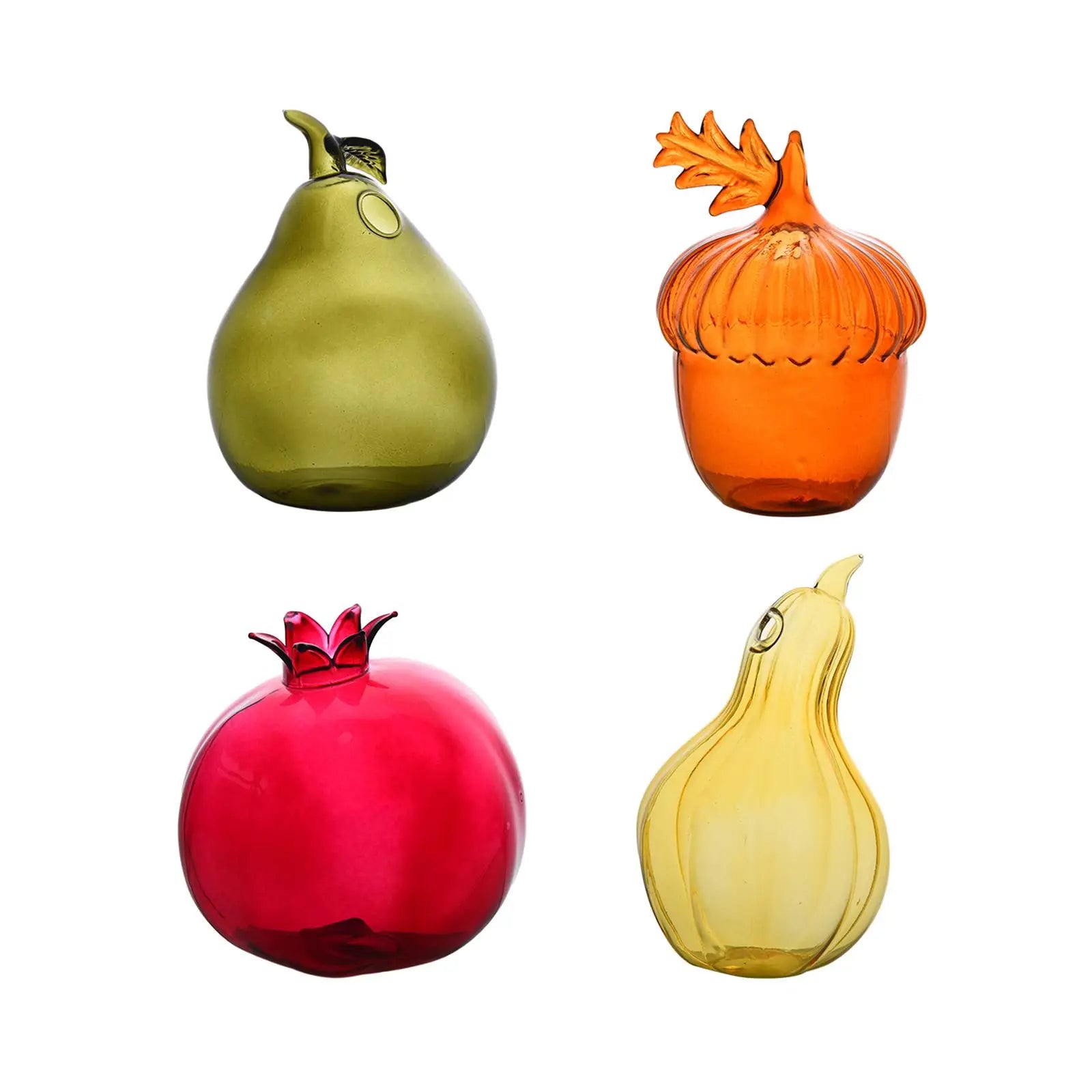 Glass Flower Vase Decorative Figurine | Modern Home Decor Planter Decorative Glass Vase Zpaxo