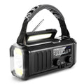 Solar Powered Emergency Power Bank LED Flashlight Type-c Charging