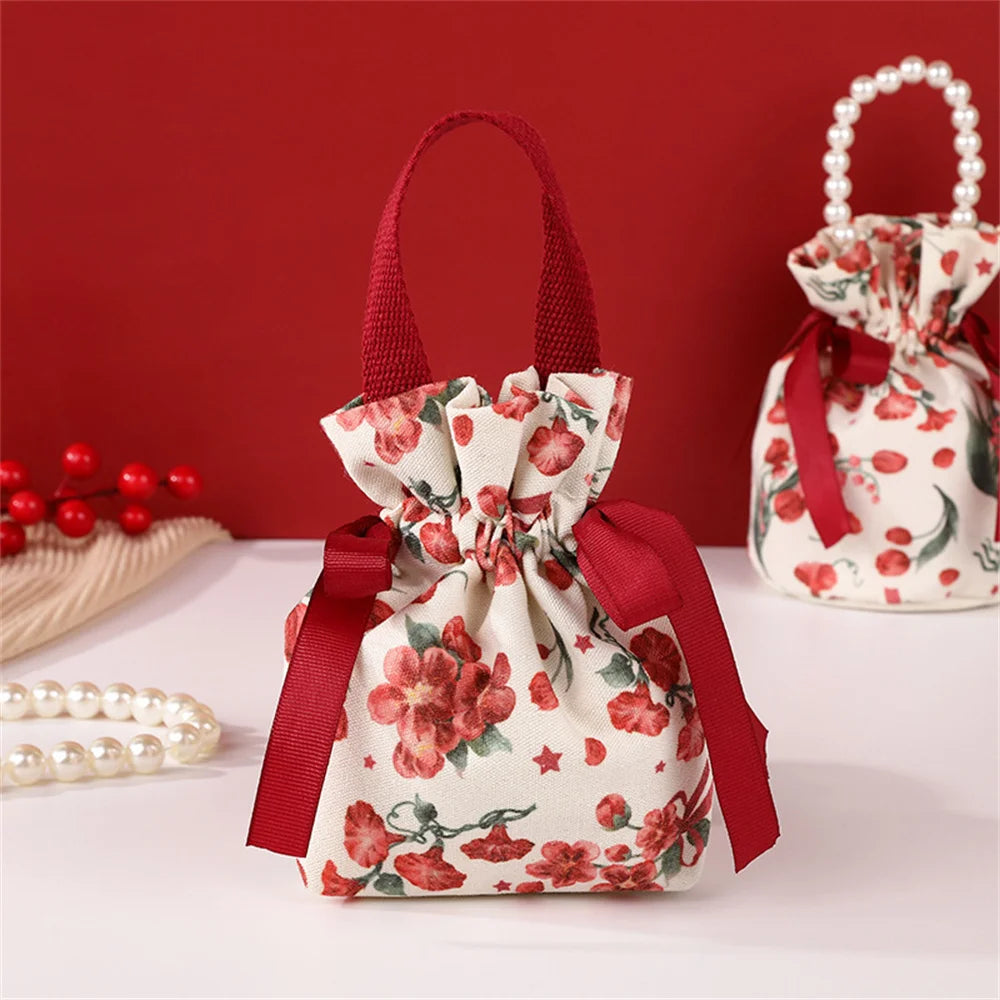 Canvas Drawstring Candy Gift Bags – Wedding & Party Favors