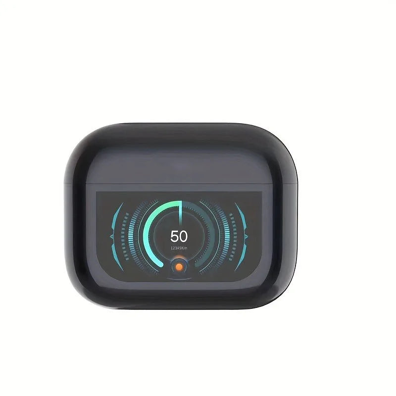ANC Wireless Earbuds LED Screen Noise Cancelling YX30 Bluetooth Zpaxo Black