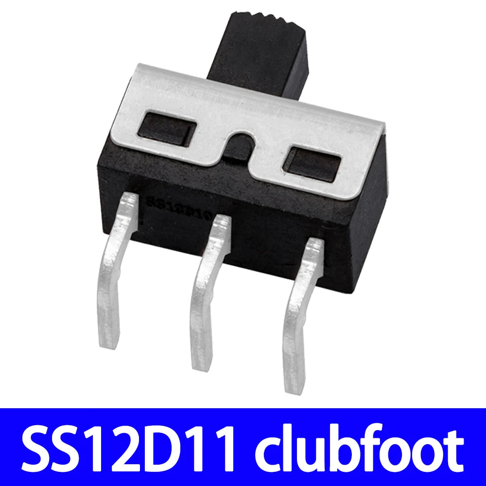 10Pcs SS12D10/SS12D11/SS12D06 3Pin Toggle Switch, 3A 250V Straight Pin Power Switch Zpaxo SS12D11 50pcs