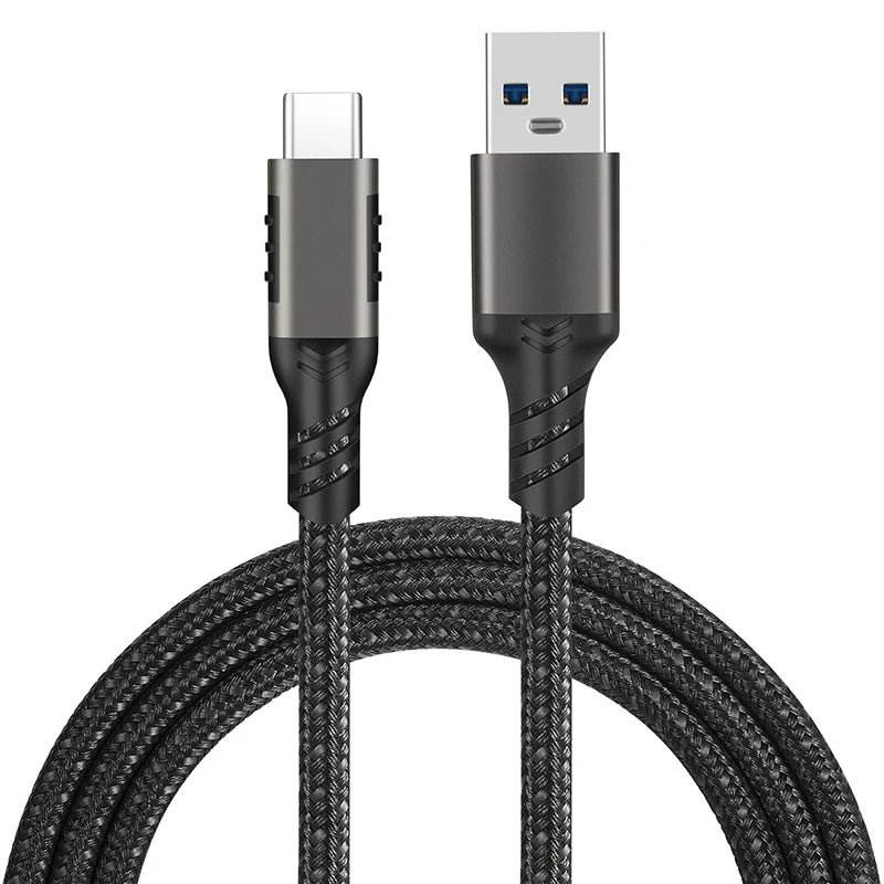 USB-C to USB-A Cable 60W PD 10Gbps Fast Charging & Data Transfer USB-C Charging Cable Zpaxo With Braid 2m