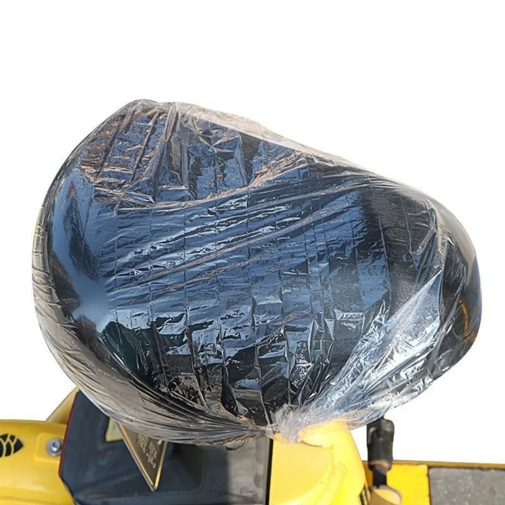 Large Disposable Seat Covers Dustproof Motorcycle Cover Clear Elastic Zpaxo 60x80cm