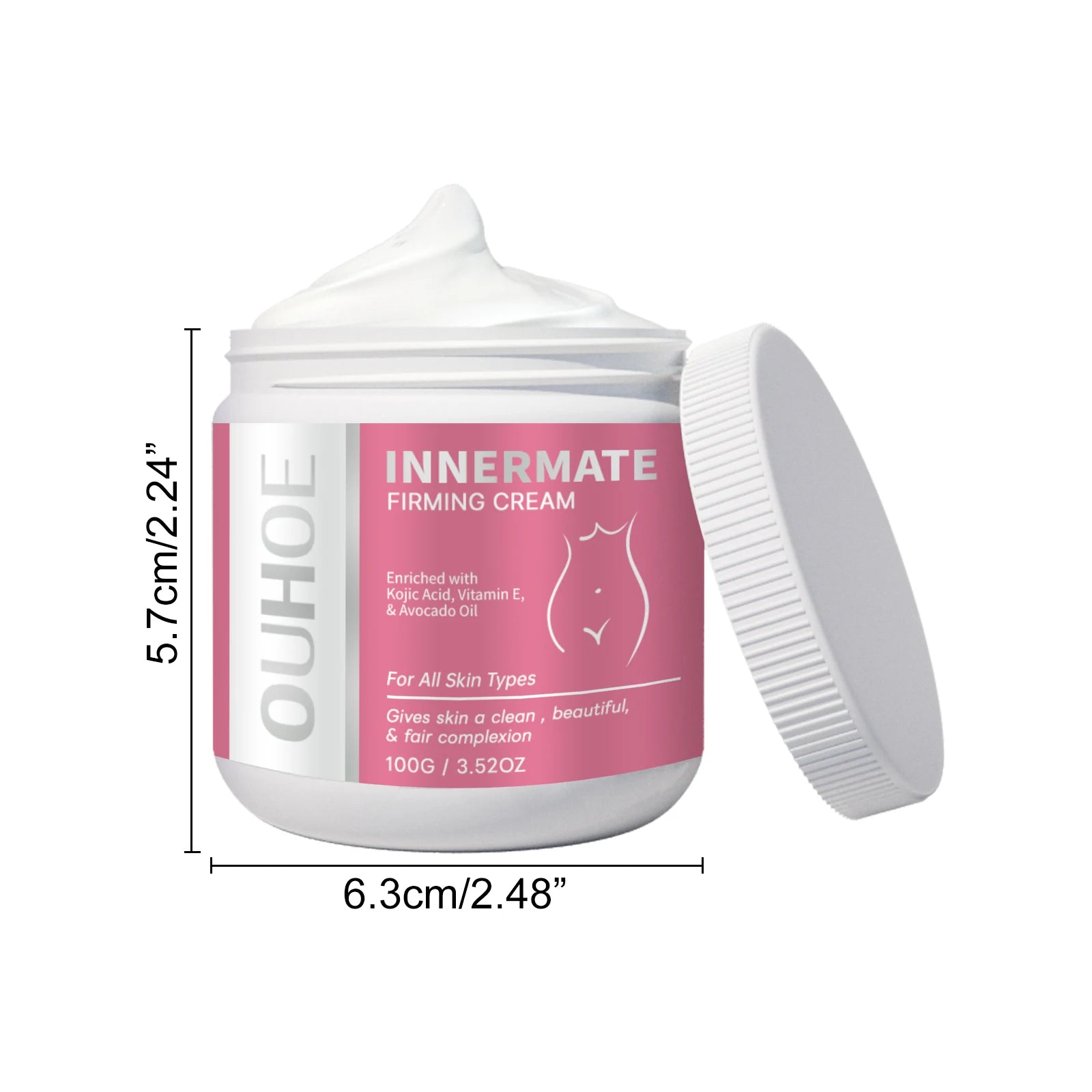 Body Whitening Cream – Dark Spot Corrector for Underarms & Knees Skin Brightening Cream Zpaxo 100g Boxed
