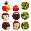 Resin Mini Hedgehog Decor Small Animal Ornament Indoor Outdoor Micro
