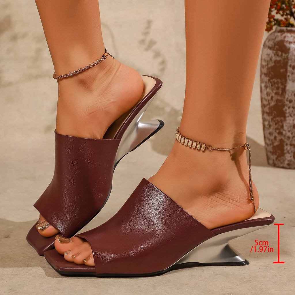 2026 Women High Heel Sandals Big Size Luxury Ballet Trend Wedge Sandals Lightweight Anti-slip Platform Shoes Zapatos De Mujer Zpaxo