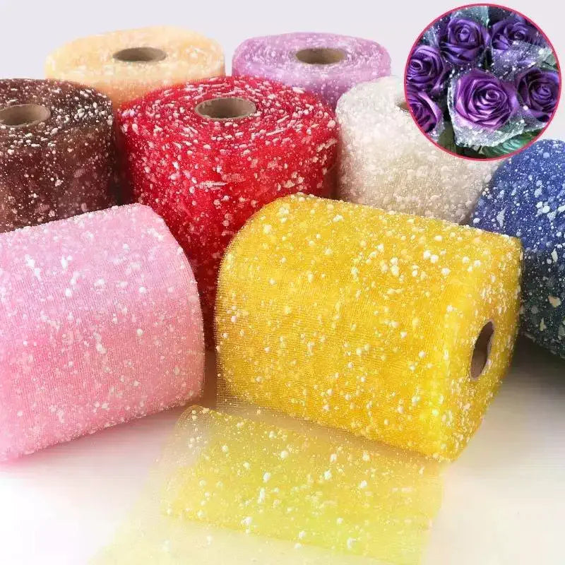 Bouquet Wrapping Gauze Snow Yarn Material Perfect for DIY Flower Packaging Handmade Gift Ideas and Celebration Decor Zpaxo