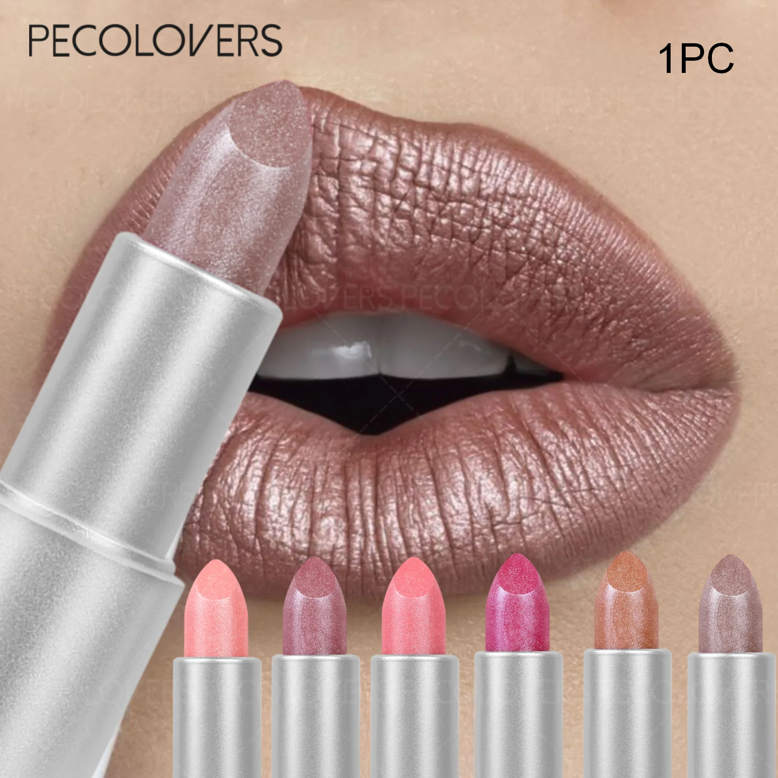Shimmer Metallic Lip Gloss Lipstick,Shiny Lip Gloss,Hydrating, Long-Lasting, Non-Sticky,Lipstick Zpaxo