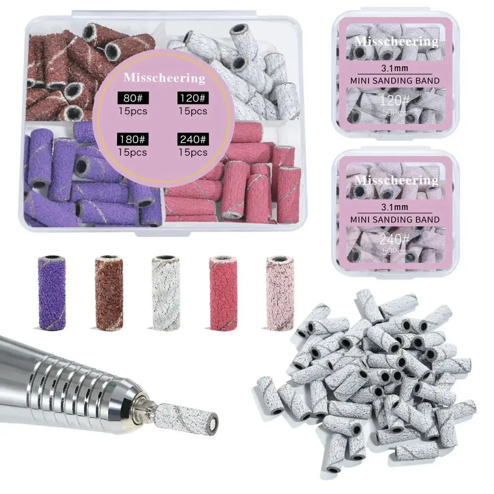 120 180 240 Grit Nail Machine Buffing Ring Remove Dead Skin Calluses Zpaxo
