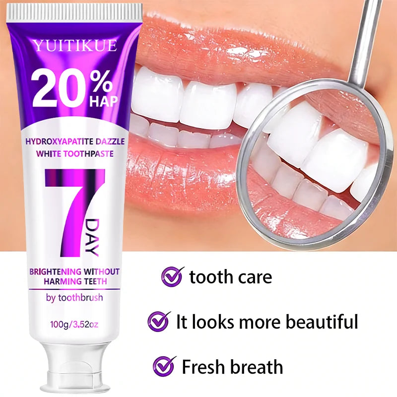 Hydroxyapatite Purple Toothpaste – Whitening & Deep Clean Mint Whitening Toothpaste Zpaxo