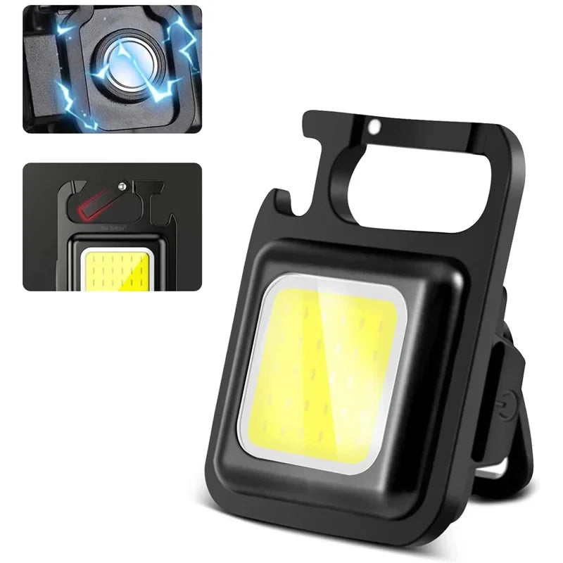 Bright COB LED Flashlight Multifunctional Camping Lamp Work Light Zpaxo mini light