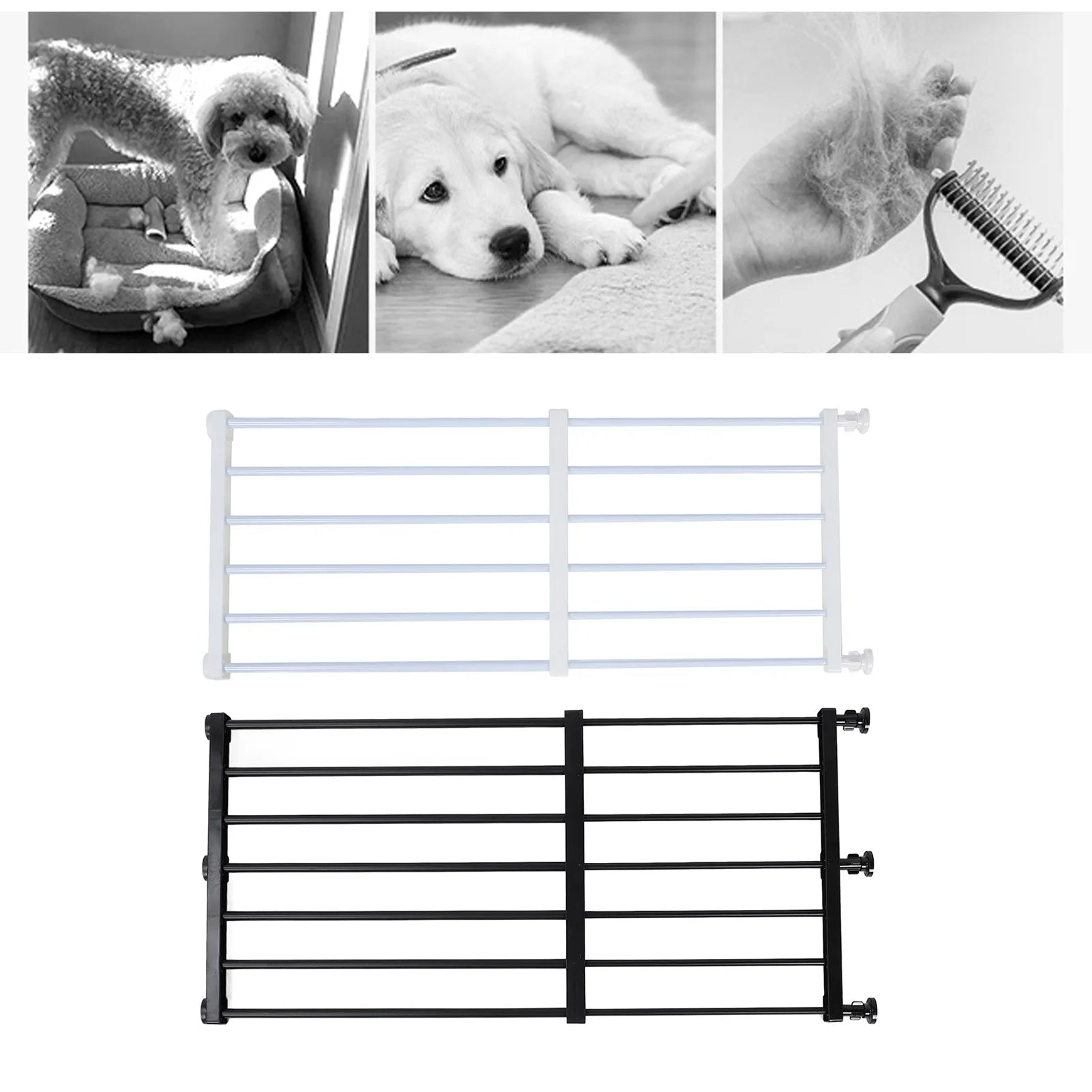 Small Pet Gate Adjustable Sturdy Easy Installation Short Expandable