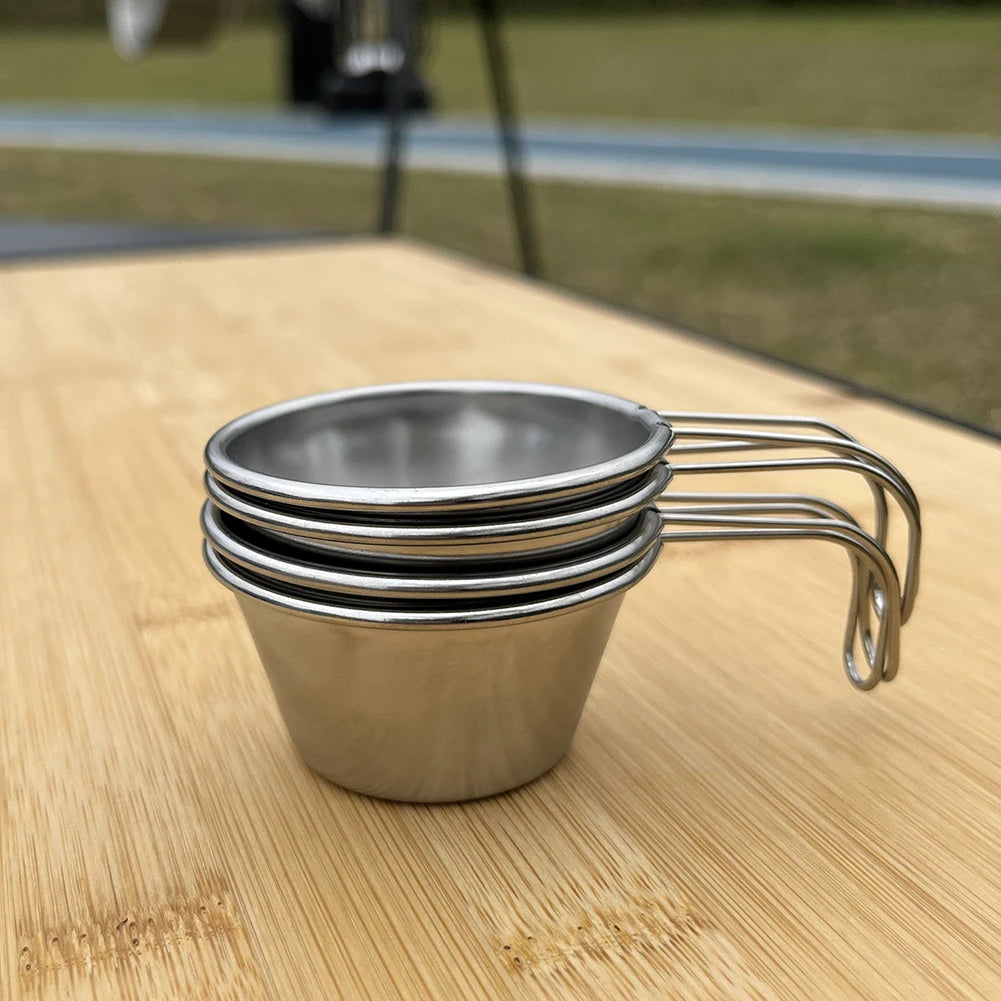 Camping Sierra Cup Handle Stainless Steel Bowl Tea Outdoor Hiking