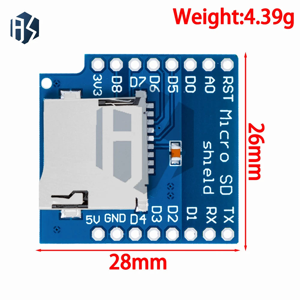 Micro SD Shield Wemos D1 Mini TF Card Module Zpaxo