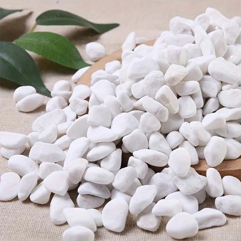 White Decorative Stones 100/200g – Aquarium, Vase & Garden Decorative Stones Zpaxo 100G