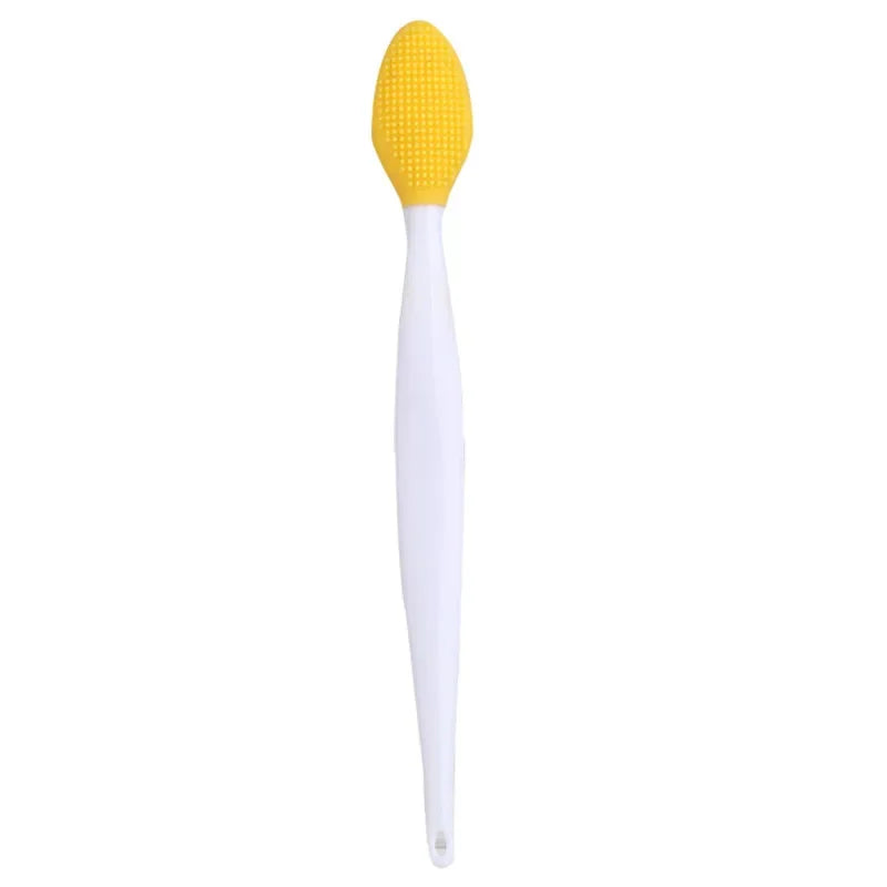 6 Colors Silicone Multifunction Wash Face Exfoliating Blackhead Cleansing Brush Lip Brush Clean Pores Professional Beauty Tools Zpaxo Yellow