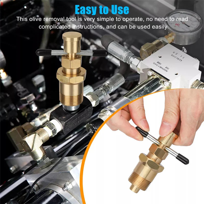 Brass Olive Remover Puller Tool – NPT 1/2" & 3/4" Pipes