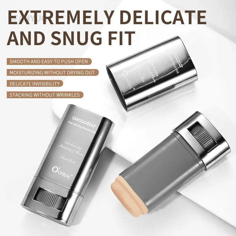 Matte Foundation Cream Stick Boosted Skin Tint Silky Texture