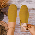 2026 Women Slippers French Ethnic Minority Fabric Slippers Summer Breathable Soft Sole Sandals Non-slip Women Shoes Slides Women Zpaxo YELLOW 35