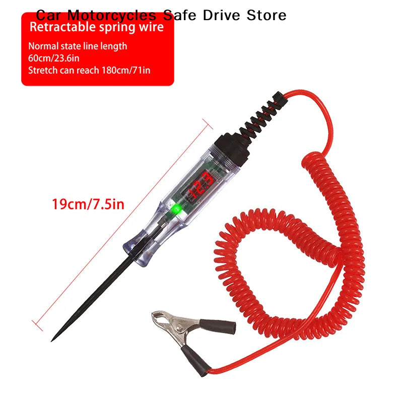 CMHot Heavy Duty 5-120V Backlit Digital LED Circuit Tester Auto Test