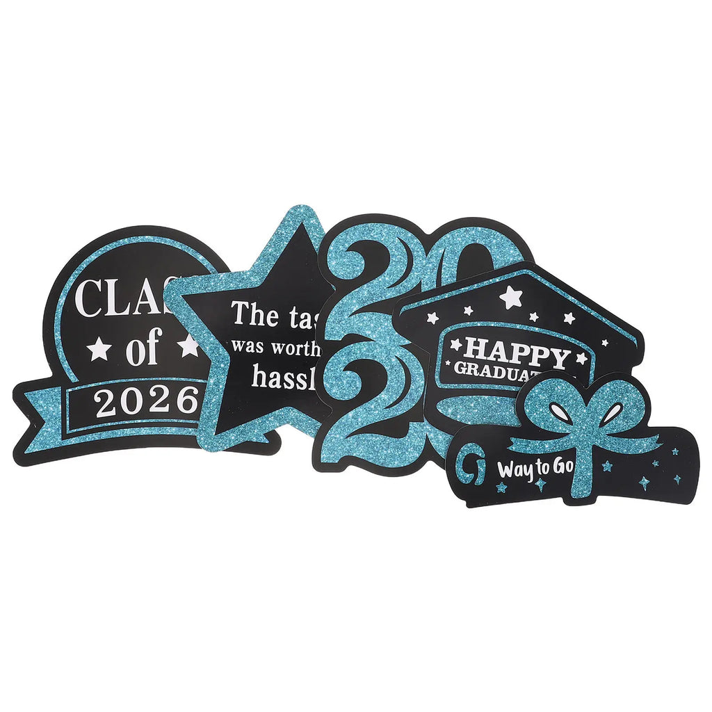 Graduation Decoration Class 2026 Grad Cap Table Centerpiece Sticks