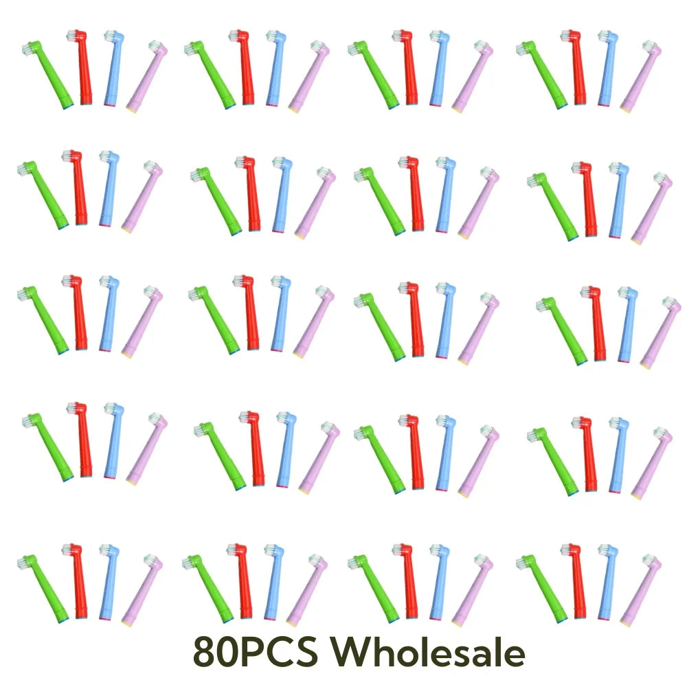 4 16 20 Electric Toothbrush Head Oral B Sensitive Replacement Kid Zpaxo EB10A-80pcs