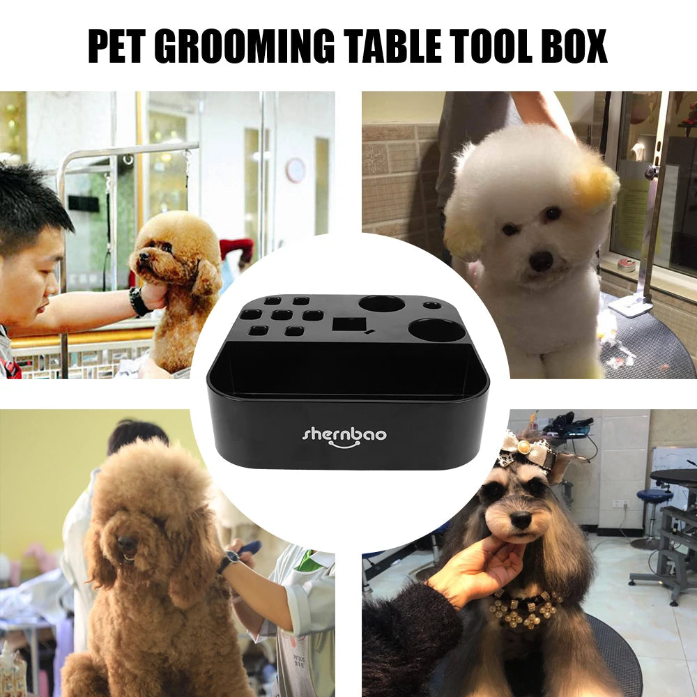 Plastic Storage Box Bracket Table Scissors Dog Comb Boxes Cat