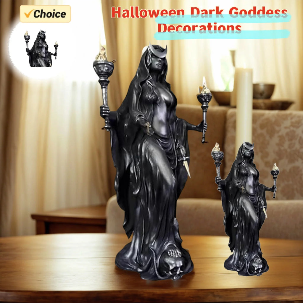 Witch Night Hecate Greek Goddess Her Hounds Magic Sculpture Zpaxo