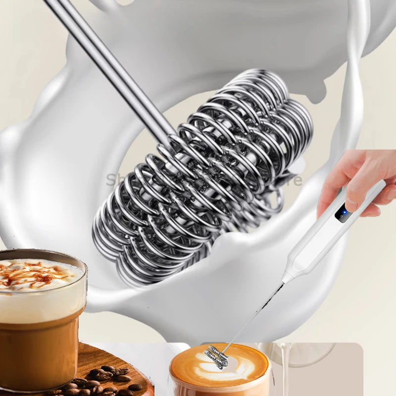 Electric Coffee Milk Frother Handheld Egg Beater Foamer Coffee Maker Electric Blender Mixer Mini Portable Blender Kitchen Tool Zpaxo