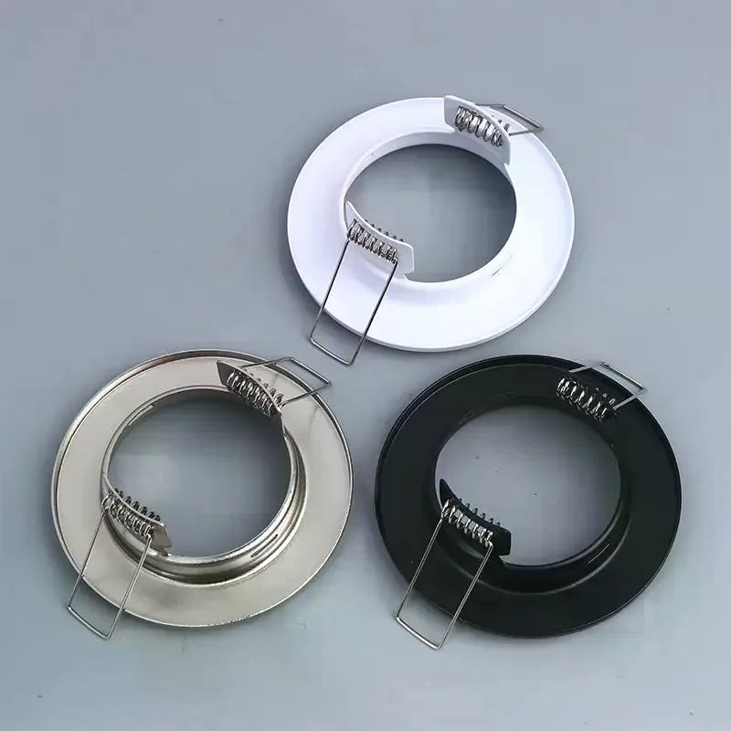 LED Downlights Frame Round Fixture Adjustable Downlight Led Holders Cutout For MR16 GU10 Bulb Holder Recessed LED Spot Light Zpaxo