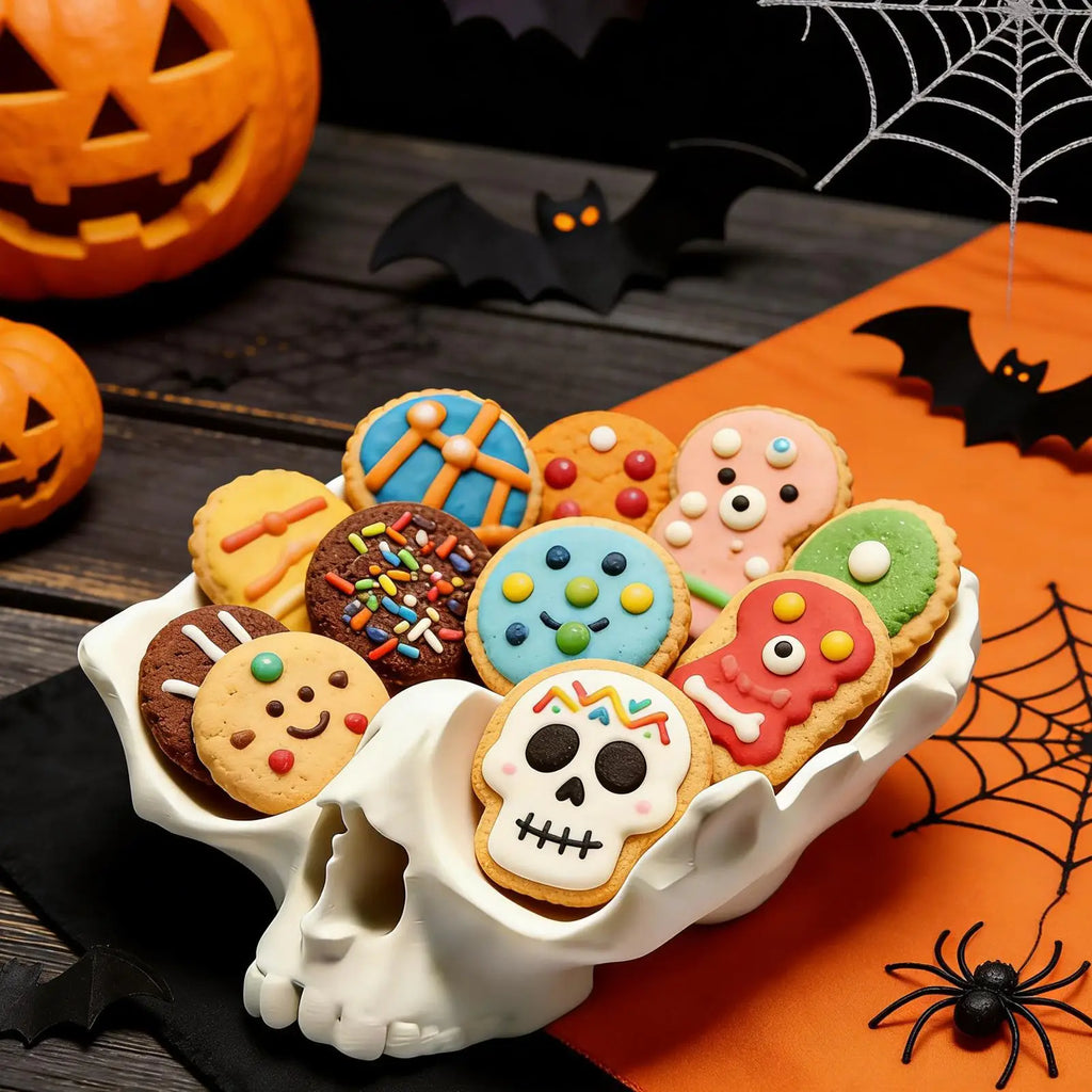 Fruit Plate Skull Shape 3D Printed Serving Plates Platter Tray