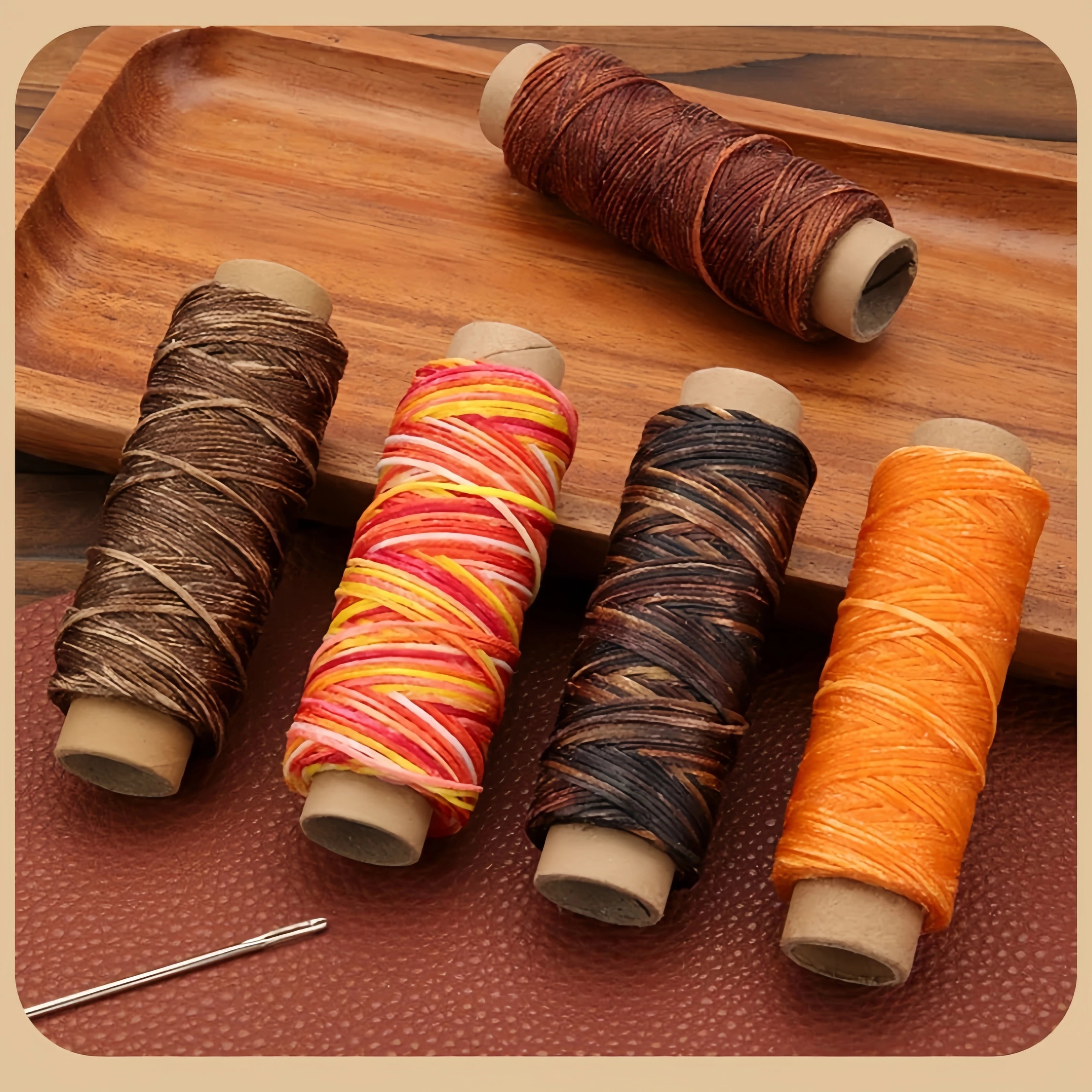 Leather craft tool hand sewing set, leather carving, DIY sewing needle, canvas thread combination, 20 pcs printing punch Zpaxo
