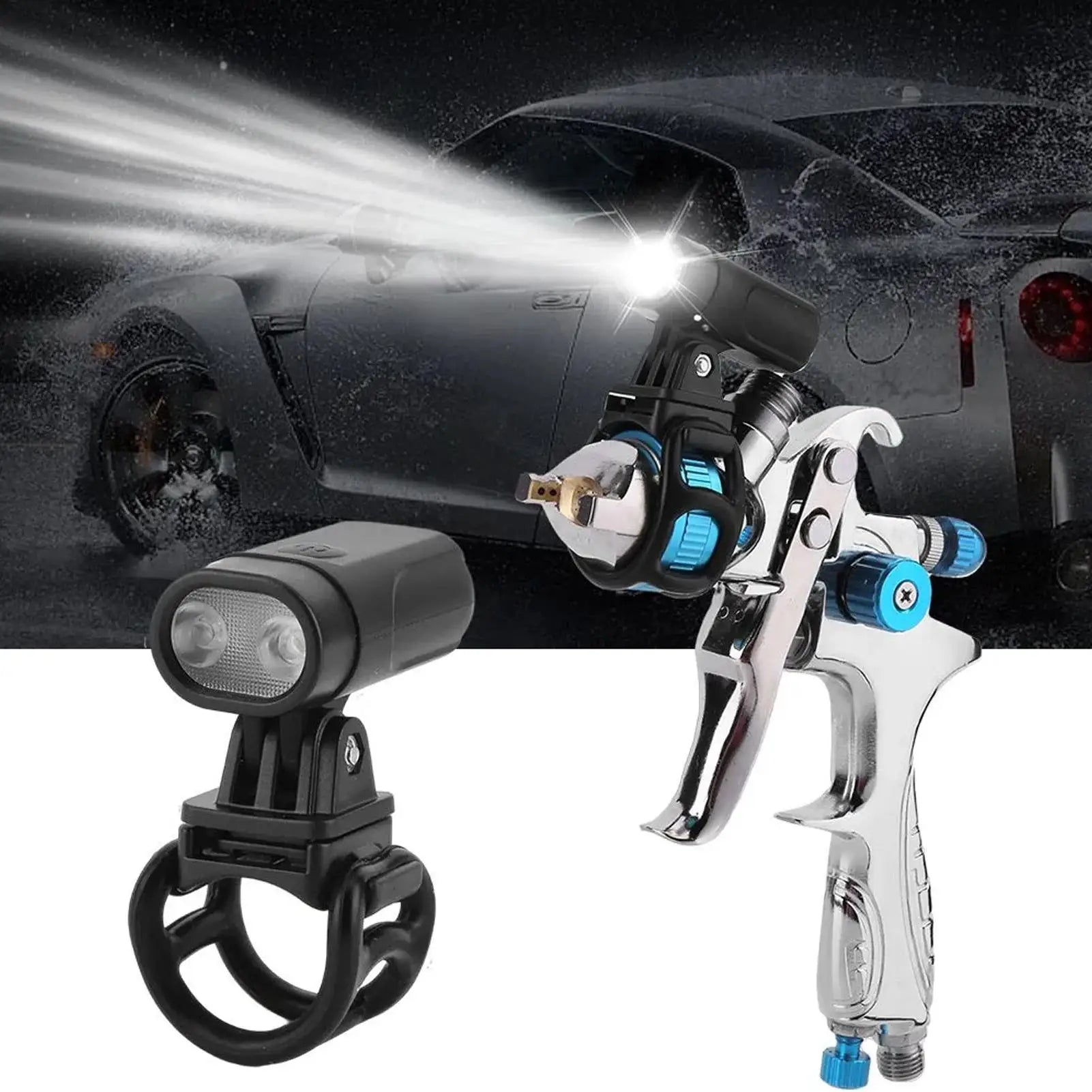 LED Painting Light Touchup Sprayer Illumination Rechargeable Work