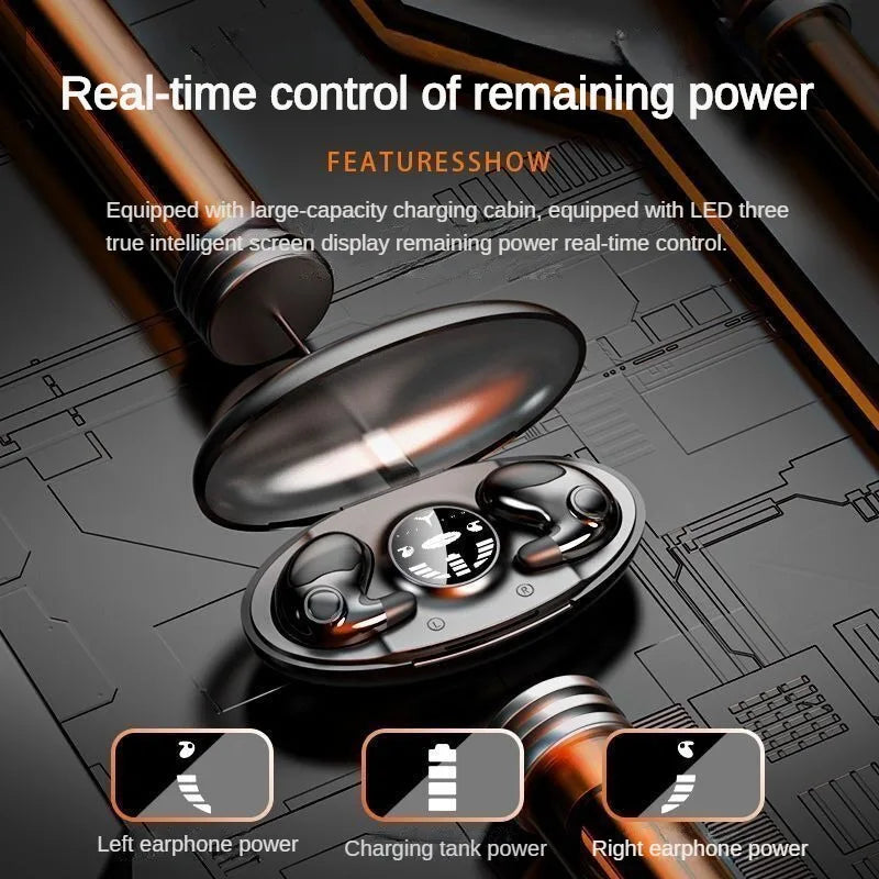 Invisible Sleep Wireless Earphone TWS Bluetooth 5 3 Headphones Hidden